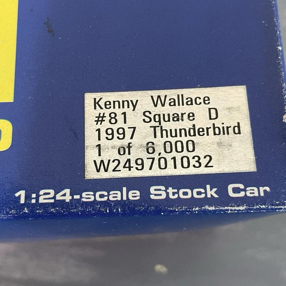 Kenny Wallace #81 Square D Racing 1997 Thunderbird ‎ 1:24 Action Diecast NIB